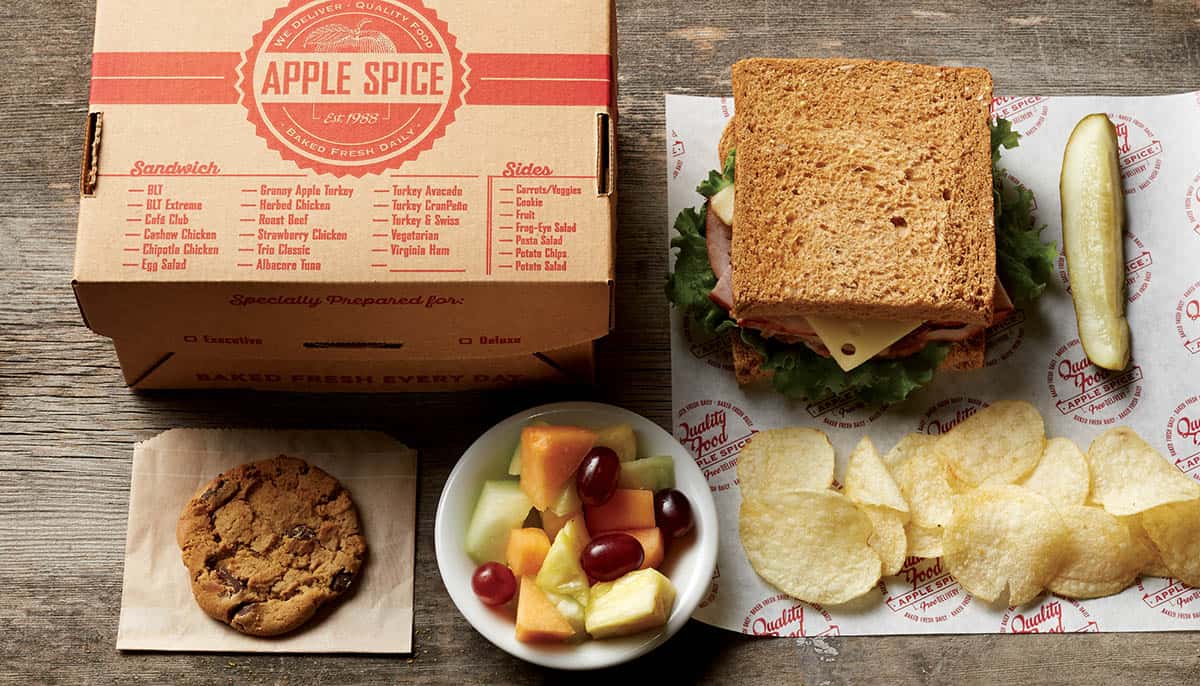 Apple Spice Sandwich and Sides corporate and business event catering
